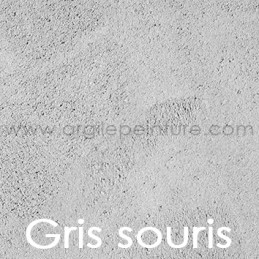 Enduit à l'argile: Gris souris