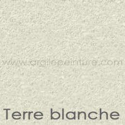 Enduit à l'argile: Terre blanche