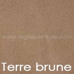 Enduit à l'argile: Terre brune