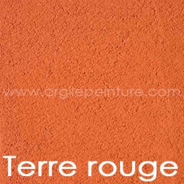 Enduit à l'argile: Terre rouge