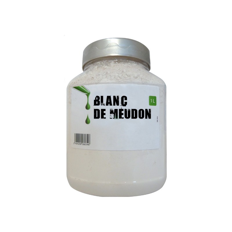 Blanc de Meudon, Carbonate de calcium naturel de grande pureté chimique.  Utilisé en tant que pigment ou charge.