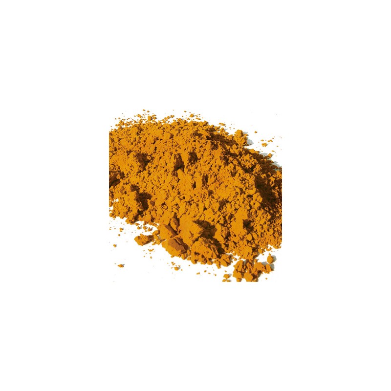 Pigment minéral, teinte: Ocre jaune apt