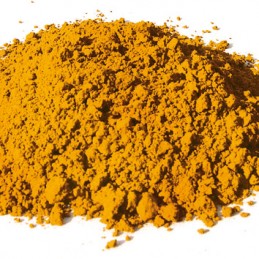 Pigment minéral, teinte: Ocre jaune de puisaye