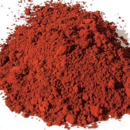 Pigment minéral, teinte: Ocre rouge de puisaye