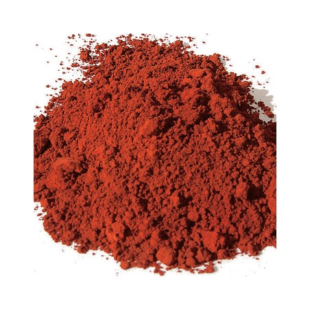 Pigment minéral, teinte: Ocre rouge de puisaye