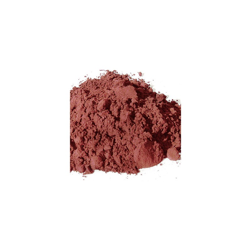 Pigment minéral, teinte: sienne calcinée