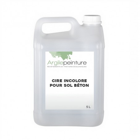 Cire incolore pour sol béton