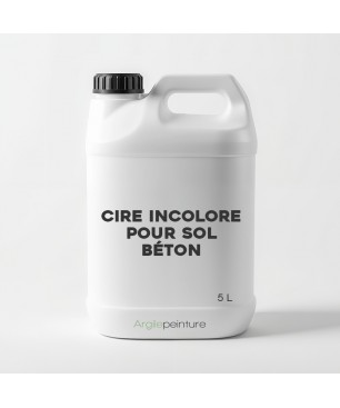 Cire incolore pour sol béton