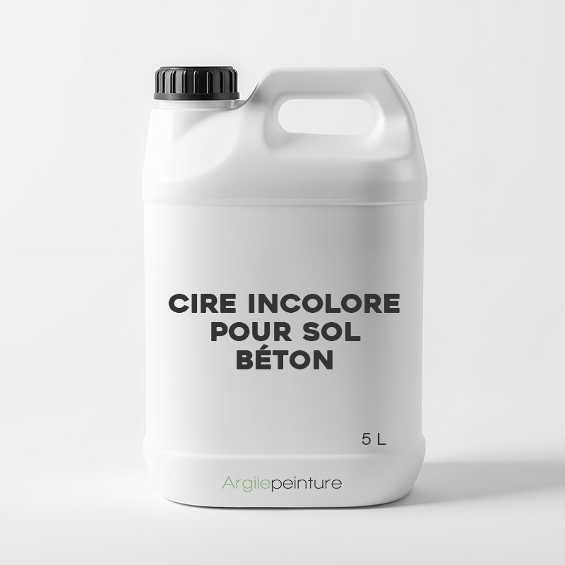 Cire incolore pour sol béton