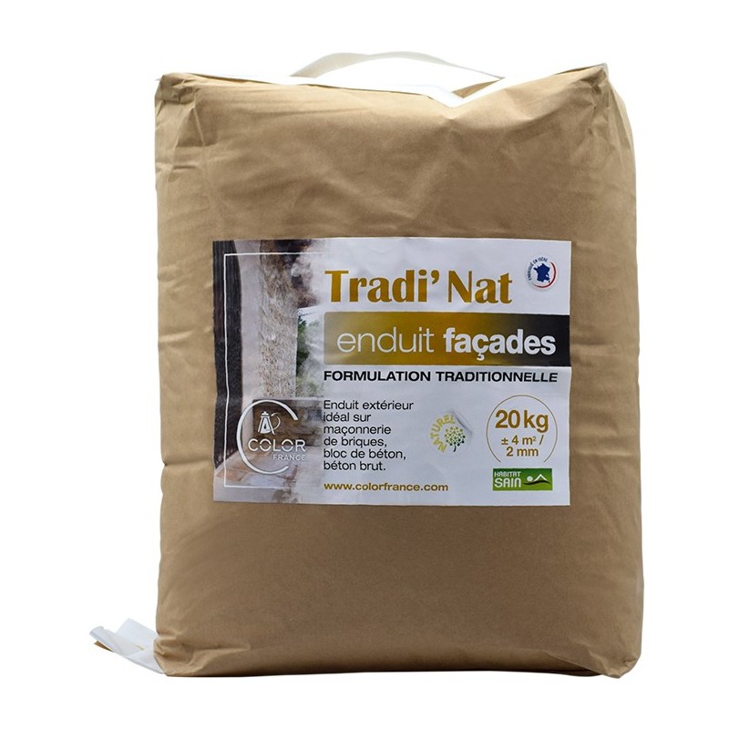 Tradi'Nat 20 Kg - Enduit de façade