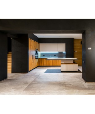 Peinture à l'argile dans une cuisine